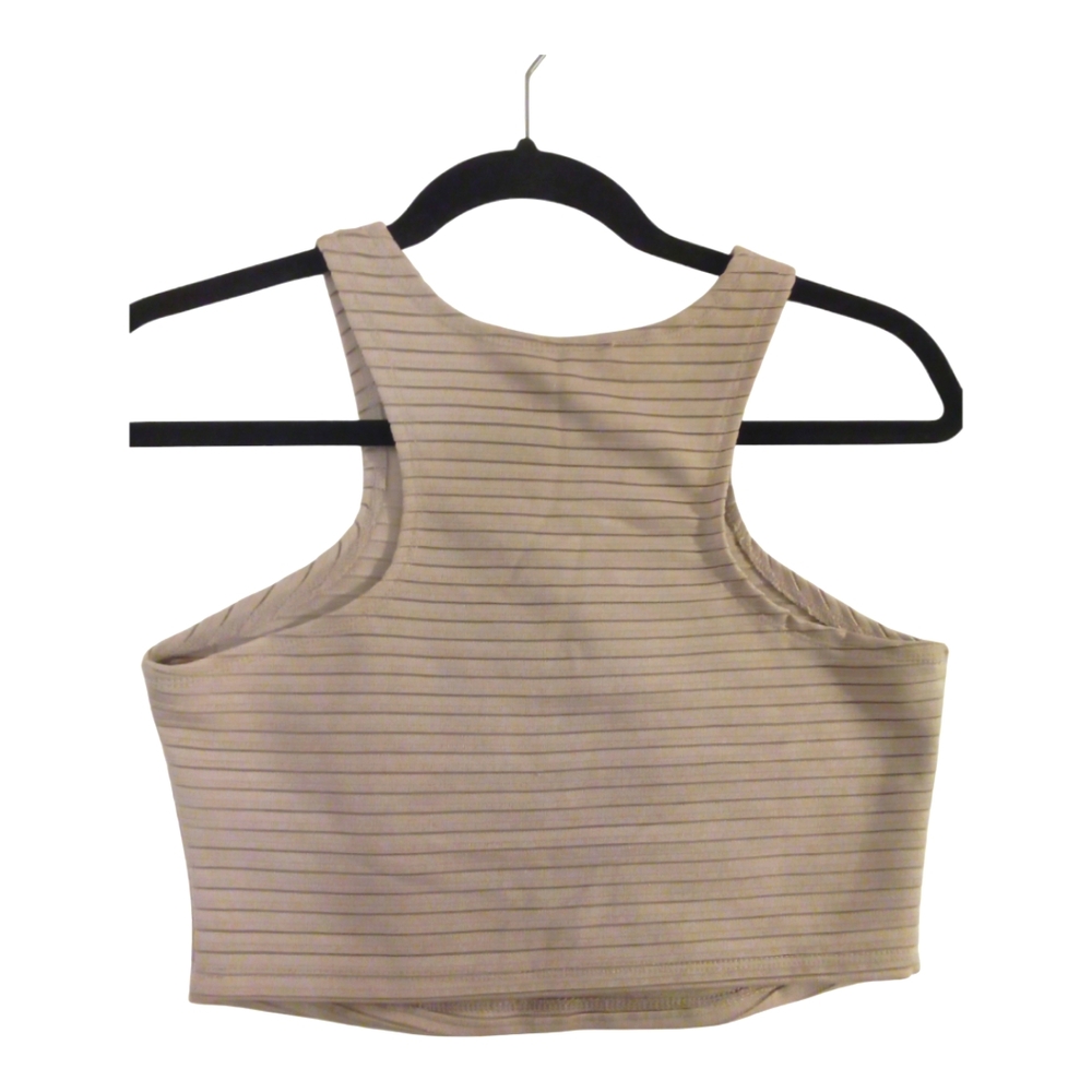 Charlotte Russe dressy ribbed crop top